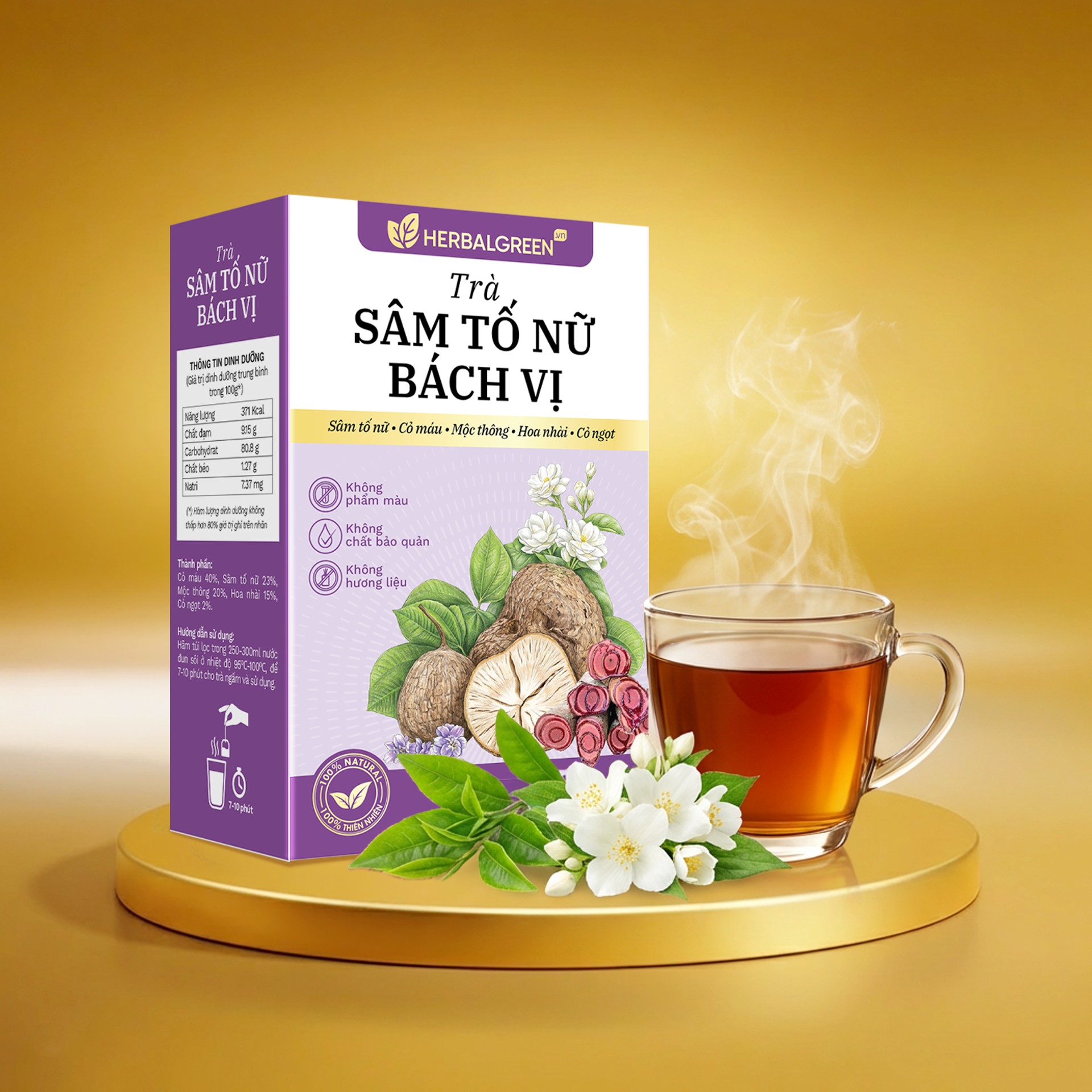 Trà sâm tố nữ là gì? Thành phần, công dụng và cách dùng hiệu quả