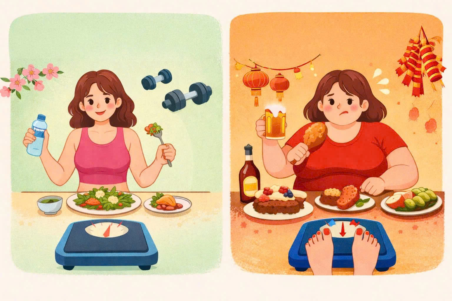 Thực đơn 1 tuần giảm cân sau Tết: Lấy lại dáng vóc nhanh, an toàn